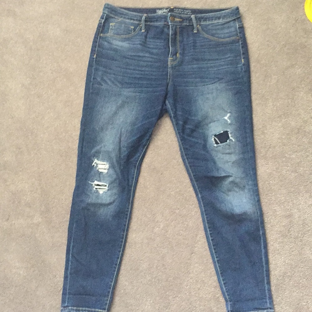 Mossimo distressed jegging denim